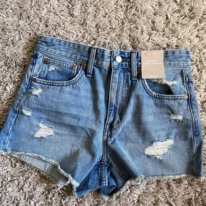 Madewell denim shorts NWT